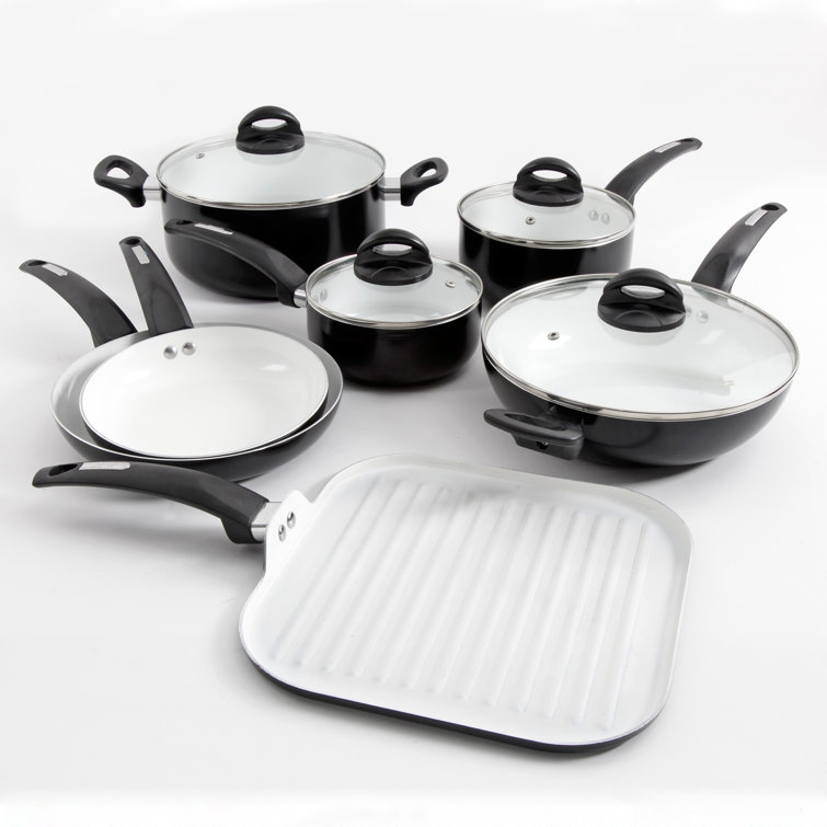 Oster Herstal 11 Piece Aluminum Non Stick Cookware Set & Reviews Wayfair